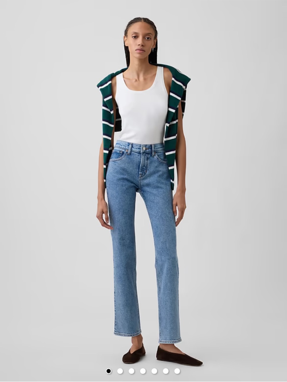 Mid Rise 90’s slim straight jeans
